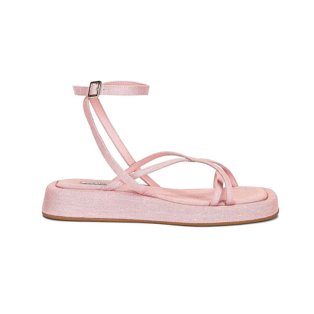 Gia Borghini Rhw Platform Strappy Sandals 37 Pink